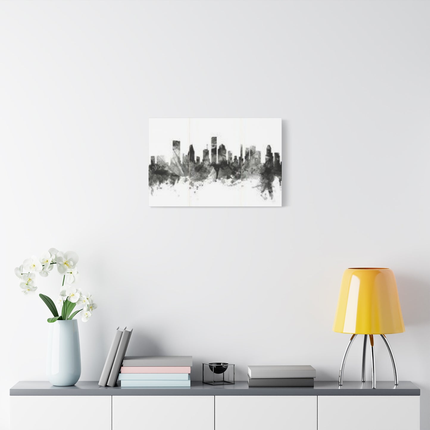 Black & White Houston Skylines Wall Art & Canvas Prints