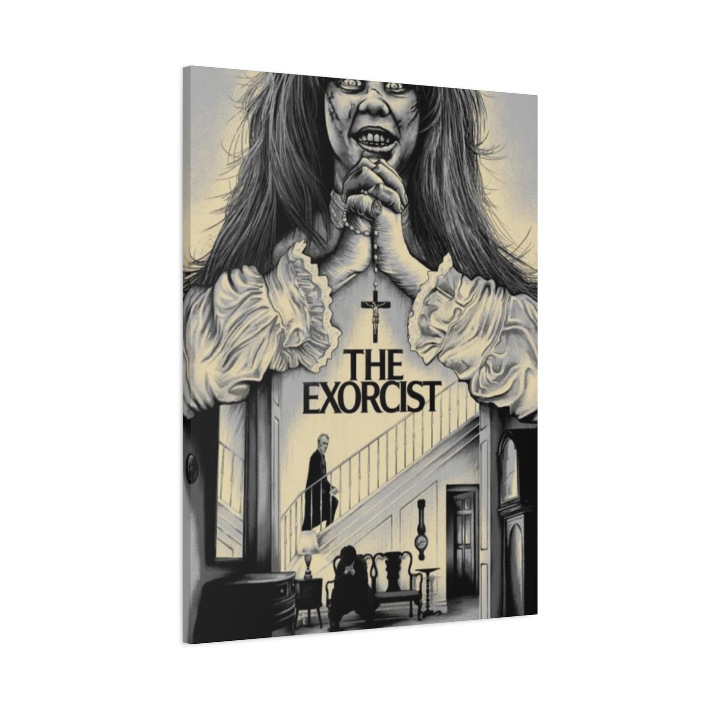 The Exorcist Horror Movie Poster Wall Art & Canvas Prints