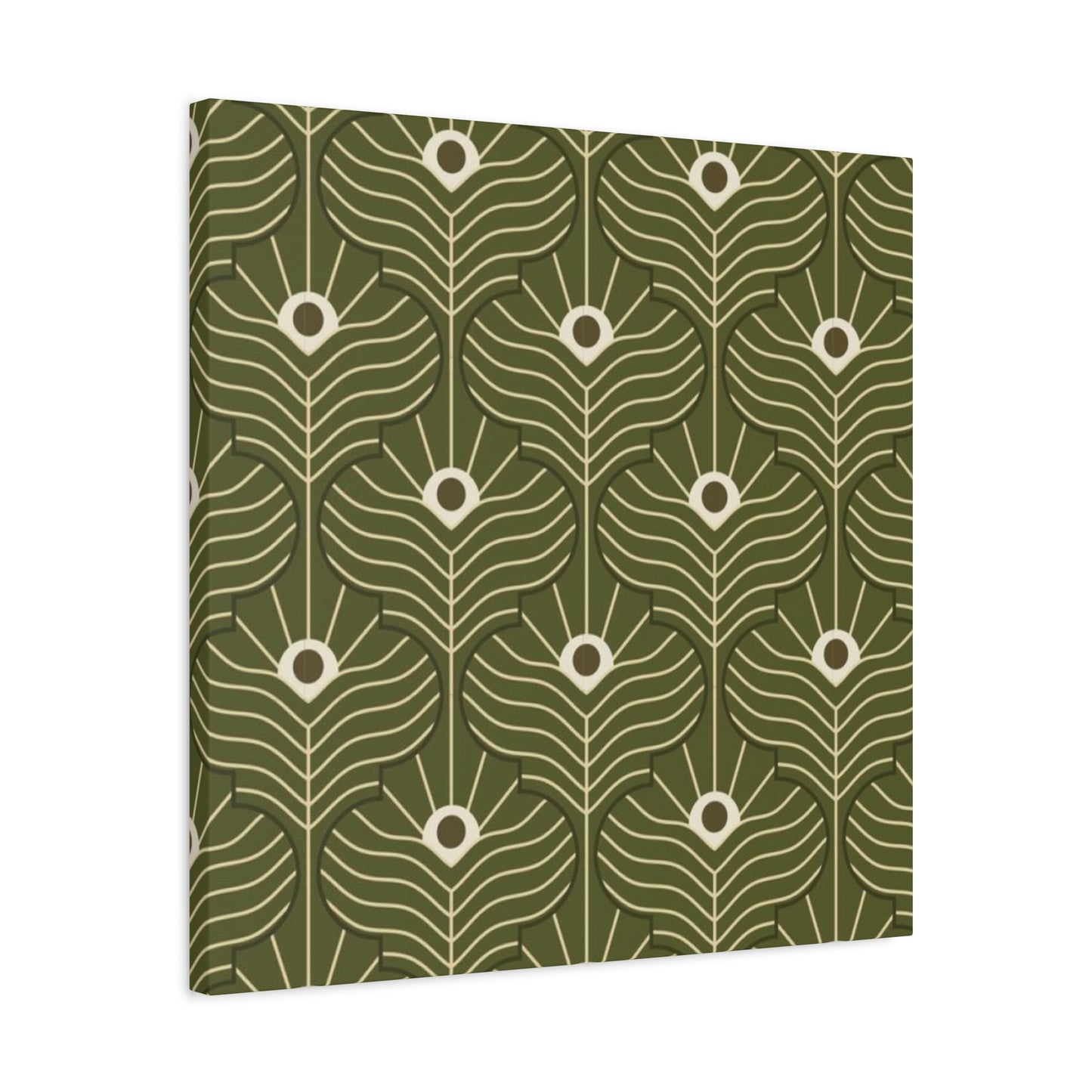 Green Pattern In Moroccan Wall Art & Canvas Prints