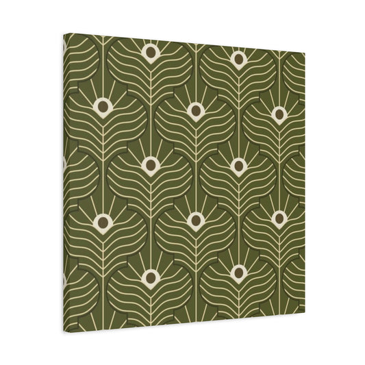 Green Pattern In Moroccan Wall Art & Canvas Prints