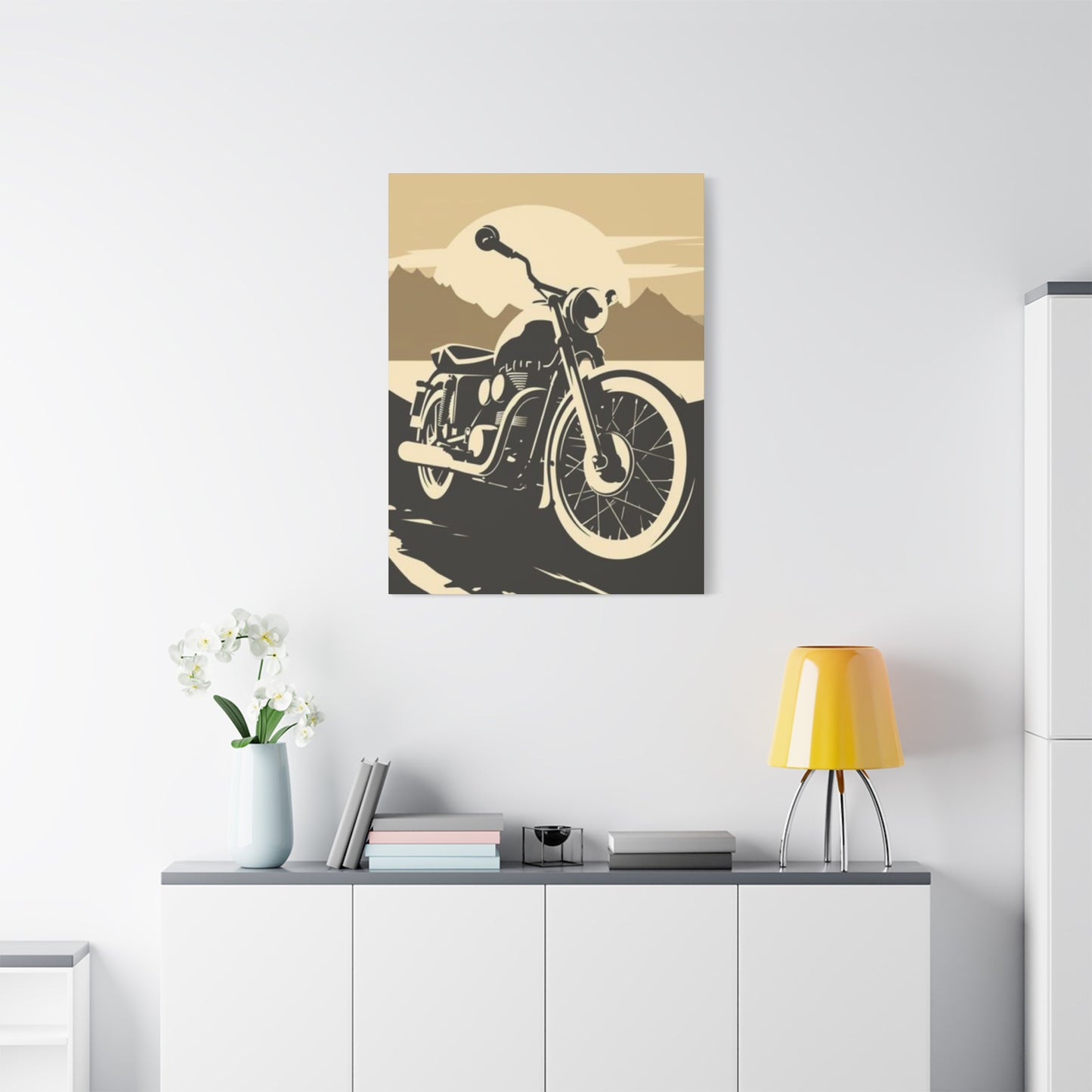 Classic Bike Poster Motorcycle Wall Art & Canvas Prints