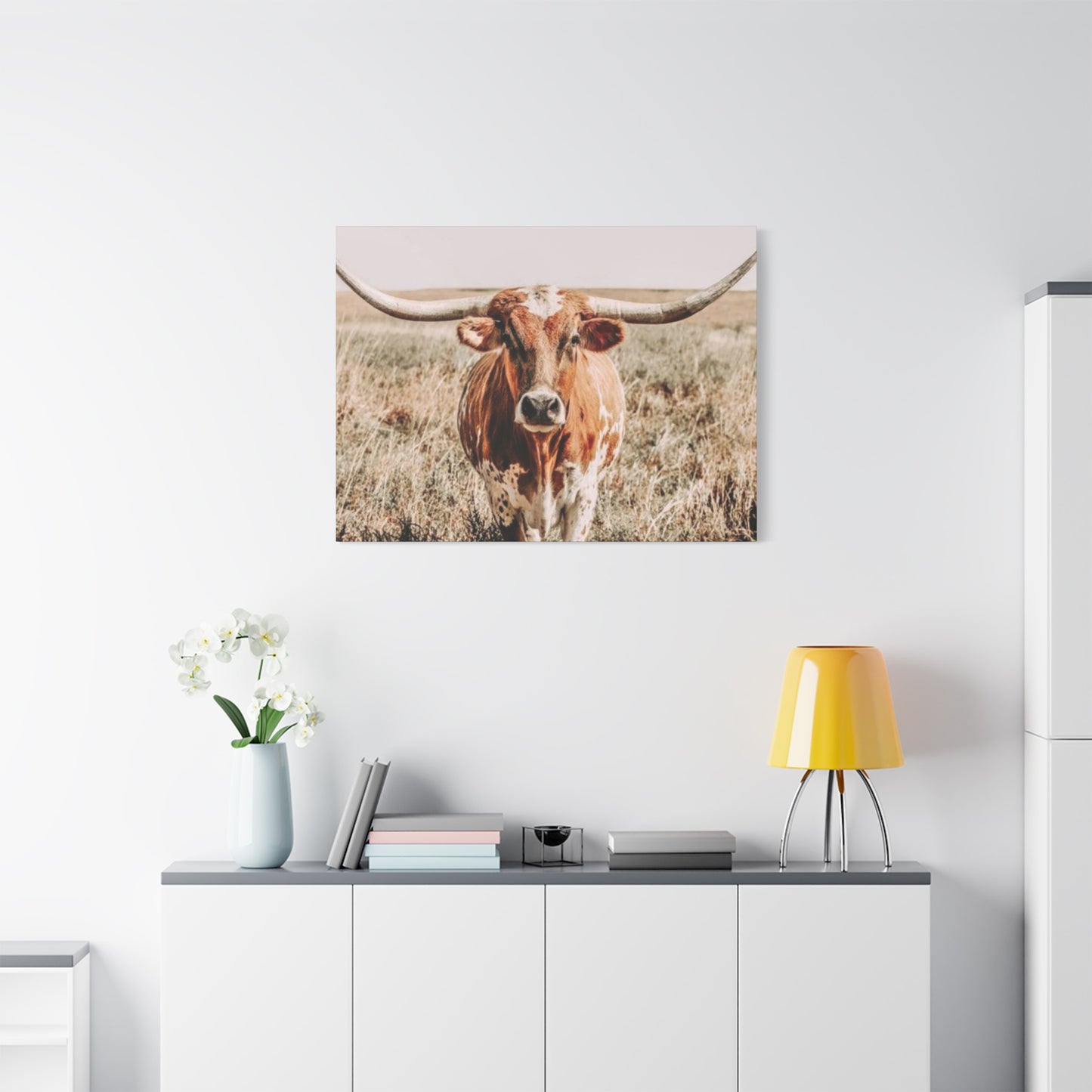 Buffalo Long Horn Wall Art & Canvas Prints