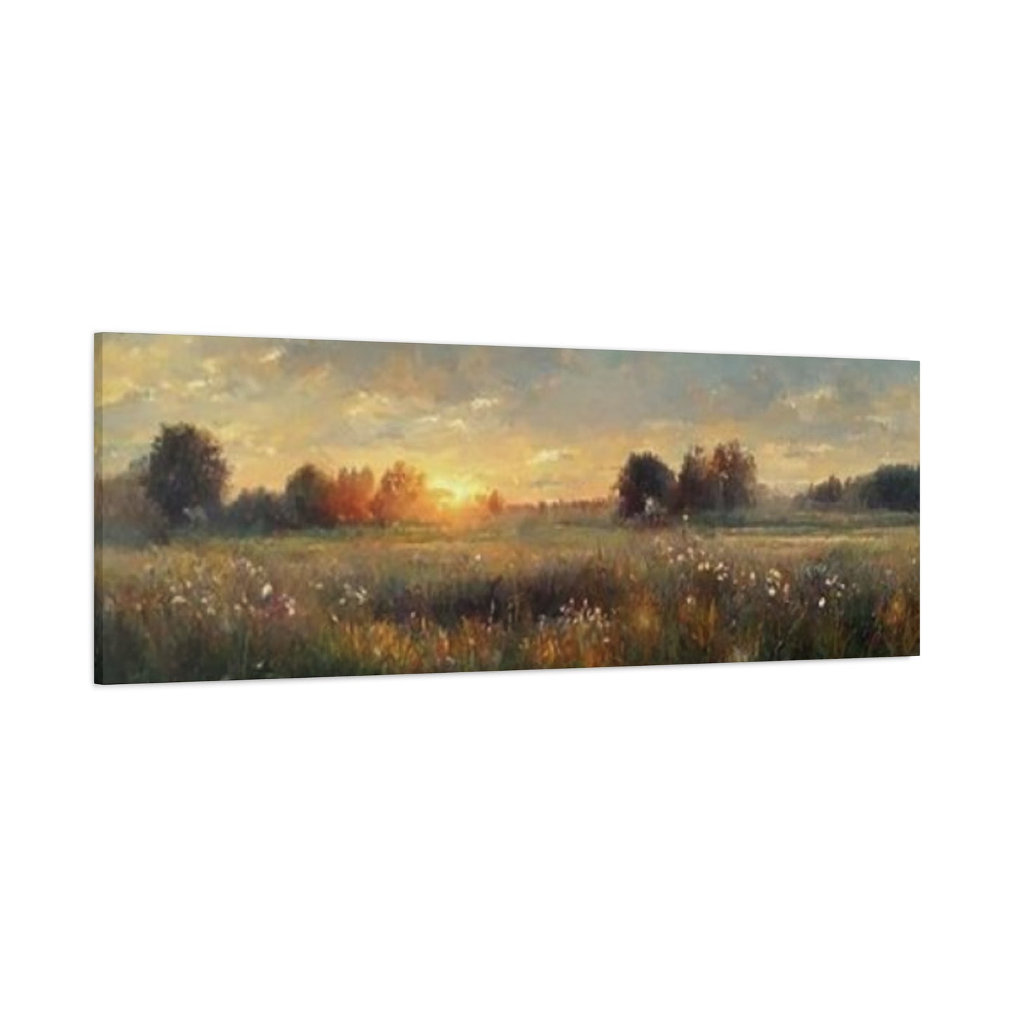 Sunrise In Lush Green Wildlife Panoramas Wall Art & Canvas Prints