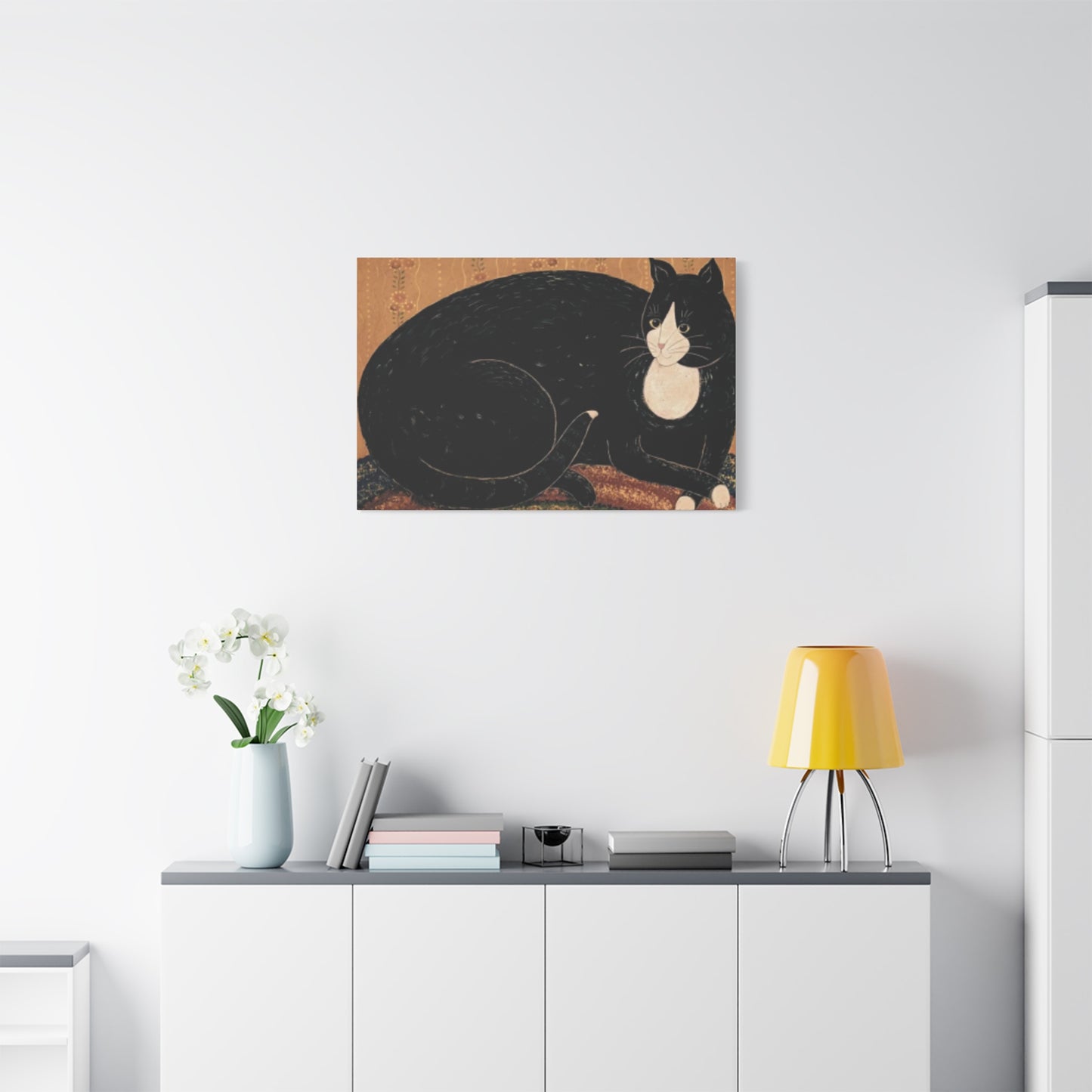 Black Fat Cat Kimble Warren Wall Art & Canvas Prints