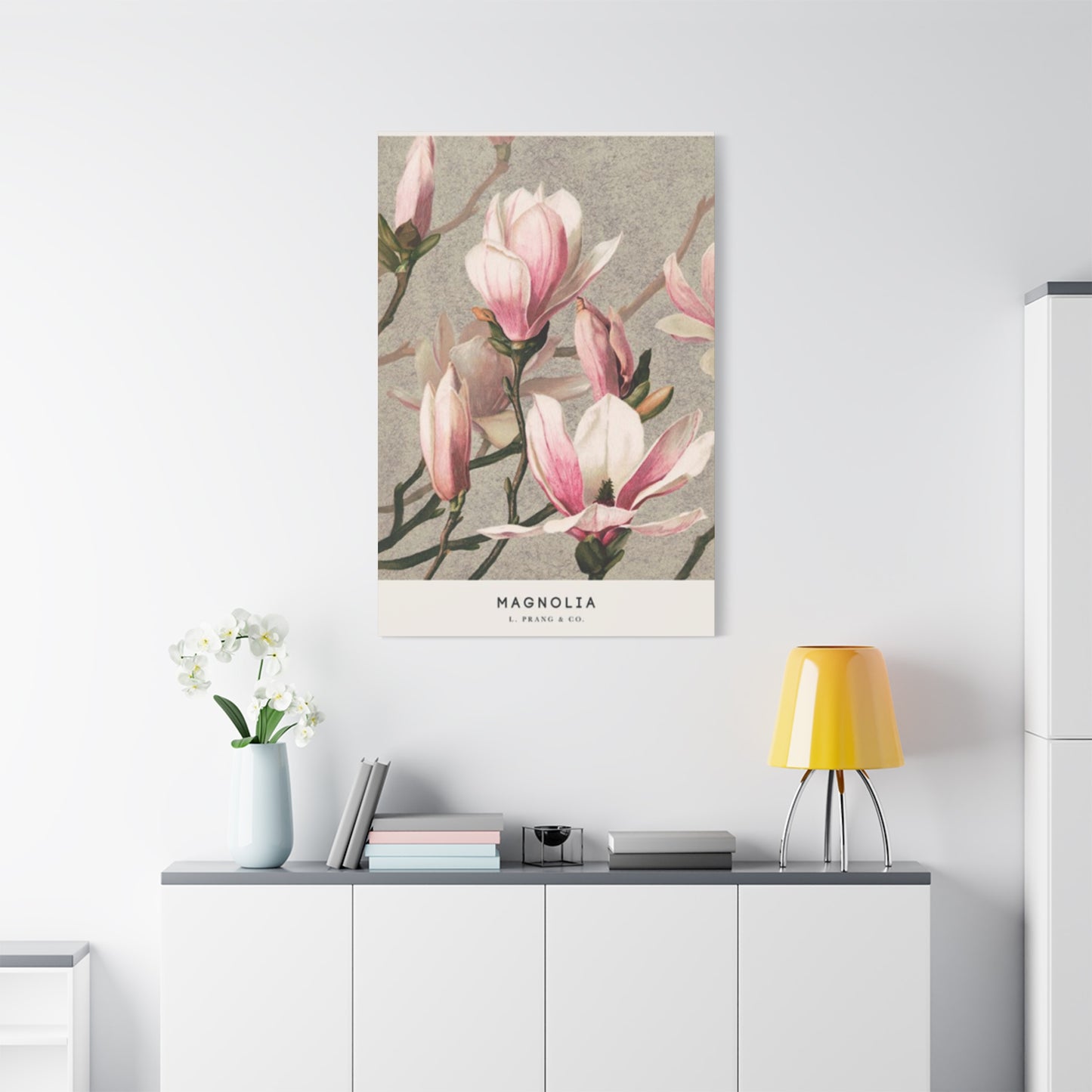 Pink Magnolia Flower Painting Wall Art & Canvas Prints