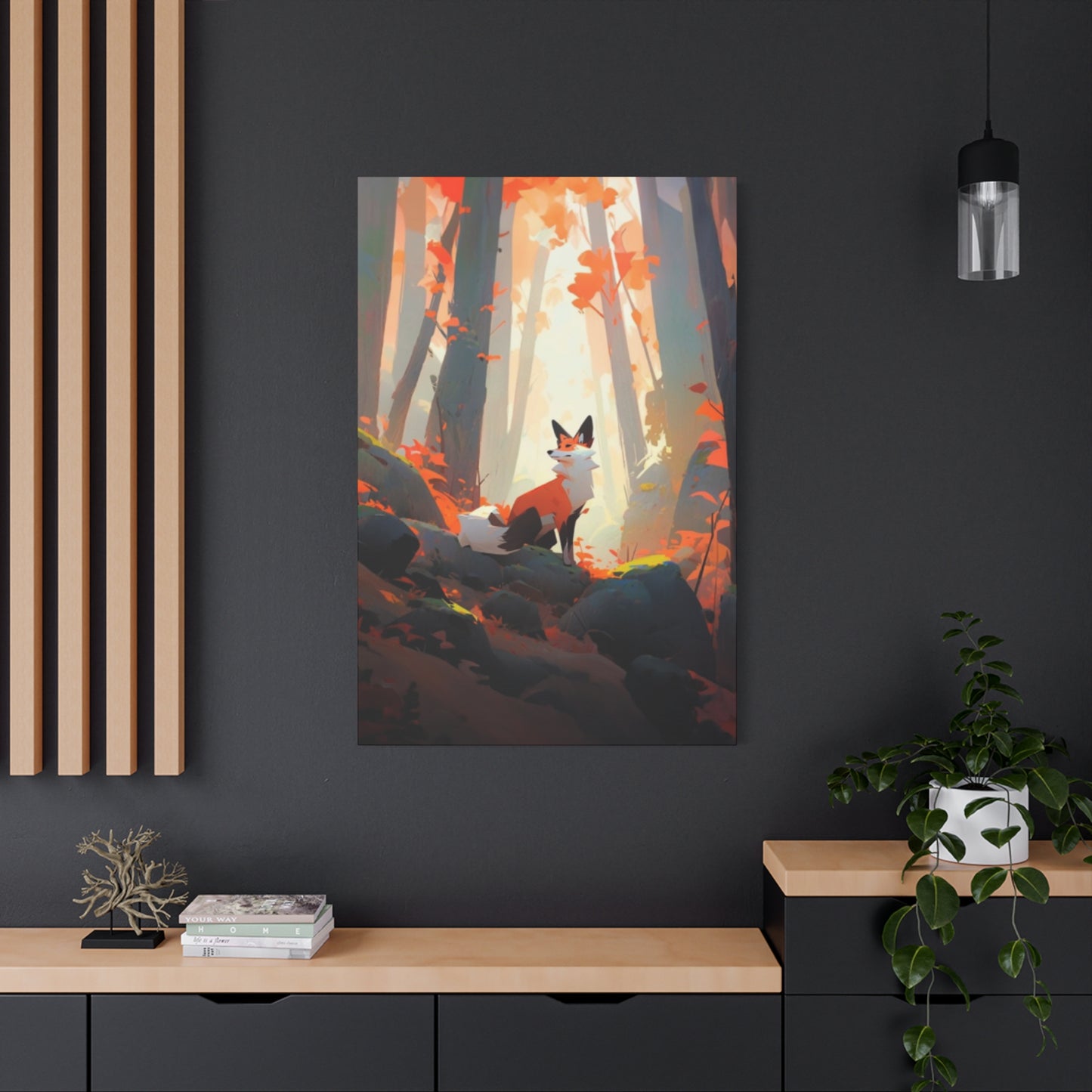 Fox in Forest Wall Art & Canvas Prints