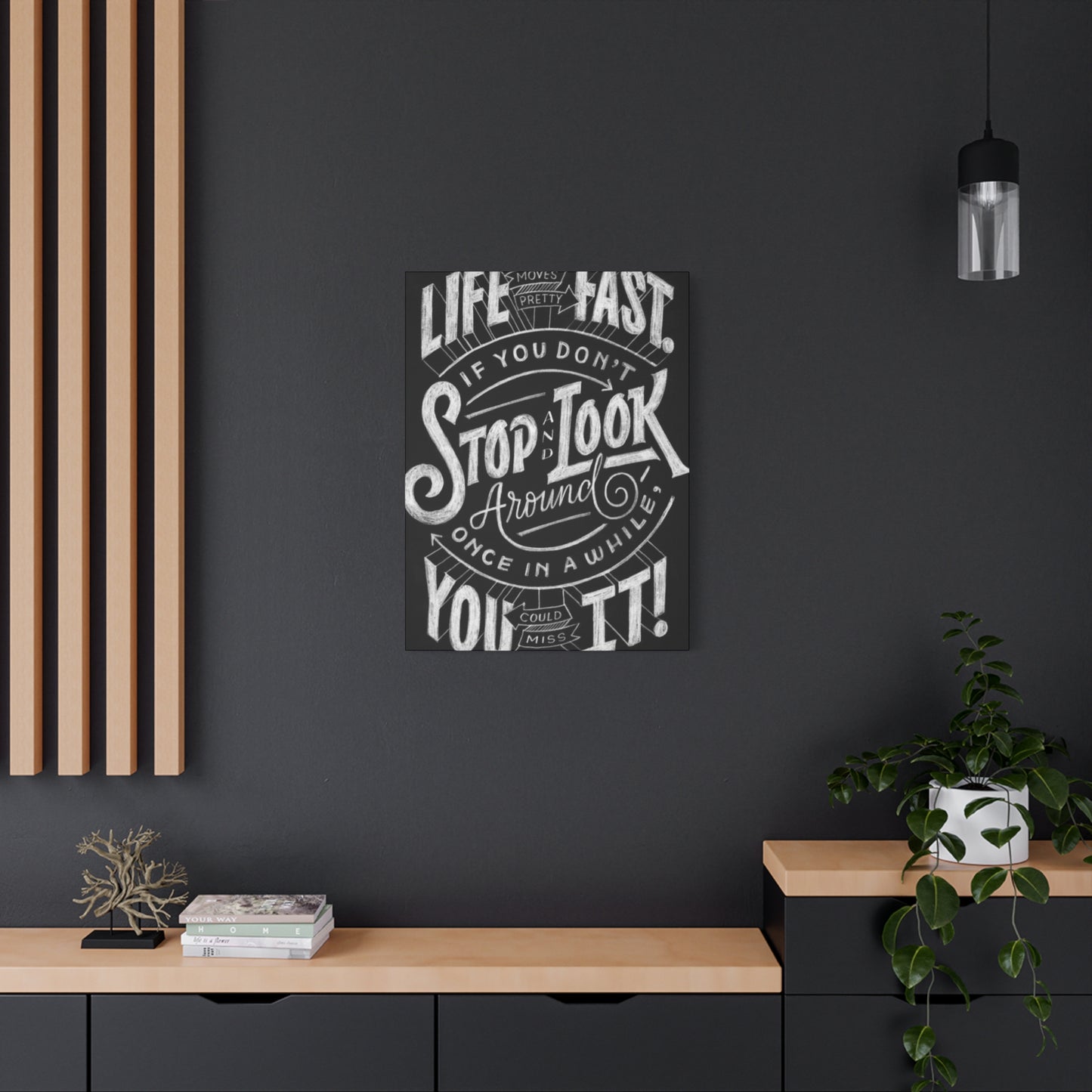 Stop Look Chalkboard Wall Art & Canvas Prints