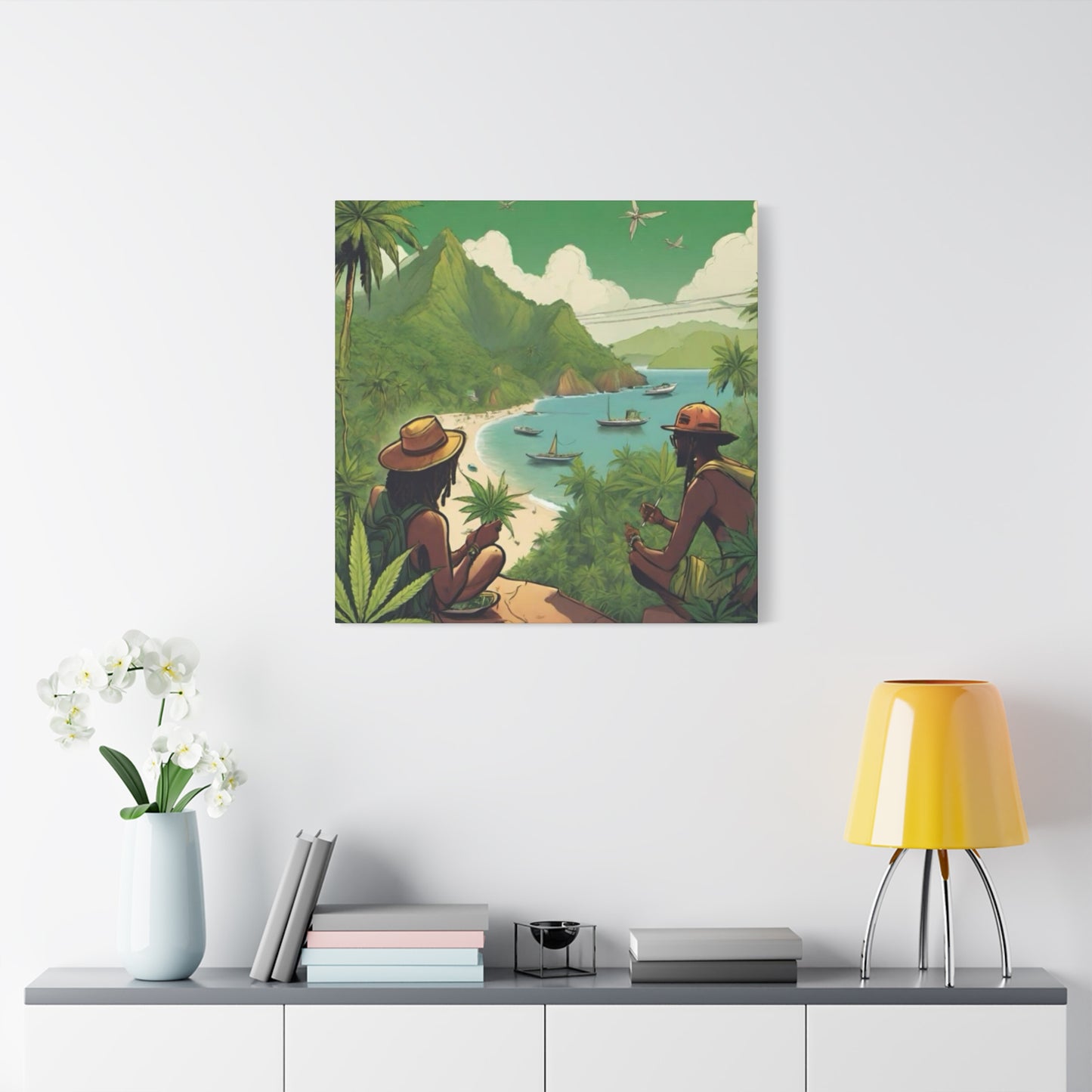 Cannabis Island Marijuana Wall Art & Canvas Prints