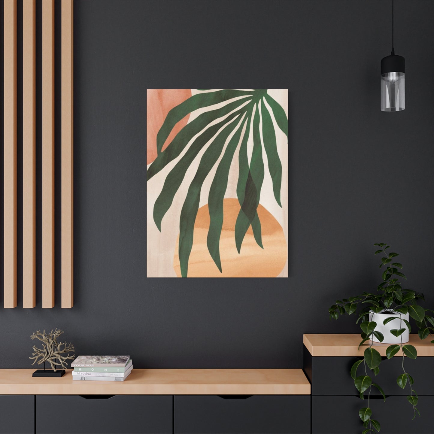 Leaves Plant Olive Green Wall Art & Canvas Prints