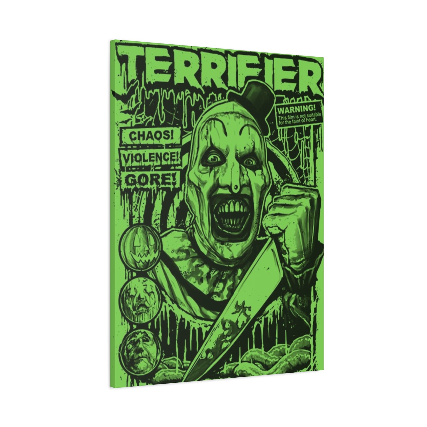 Terrifier Horror Movie Poster Wall Art & Canvas Prints