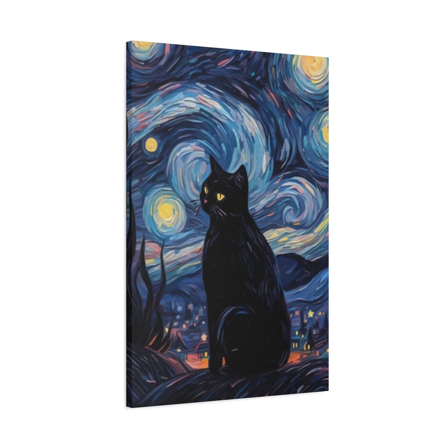 Black Cat Vincent Van Gogh Abstract Modernism Wall Art & Canvas Prints