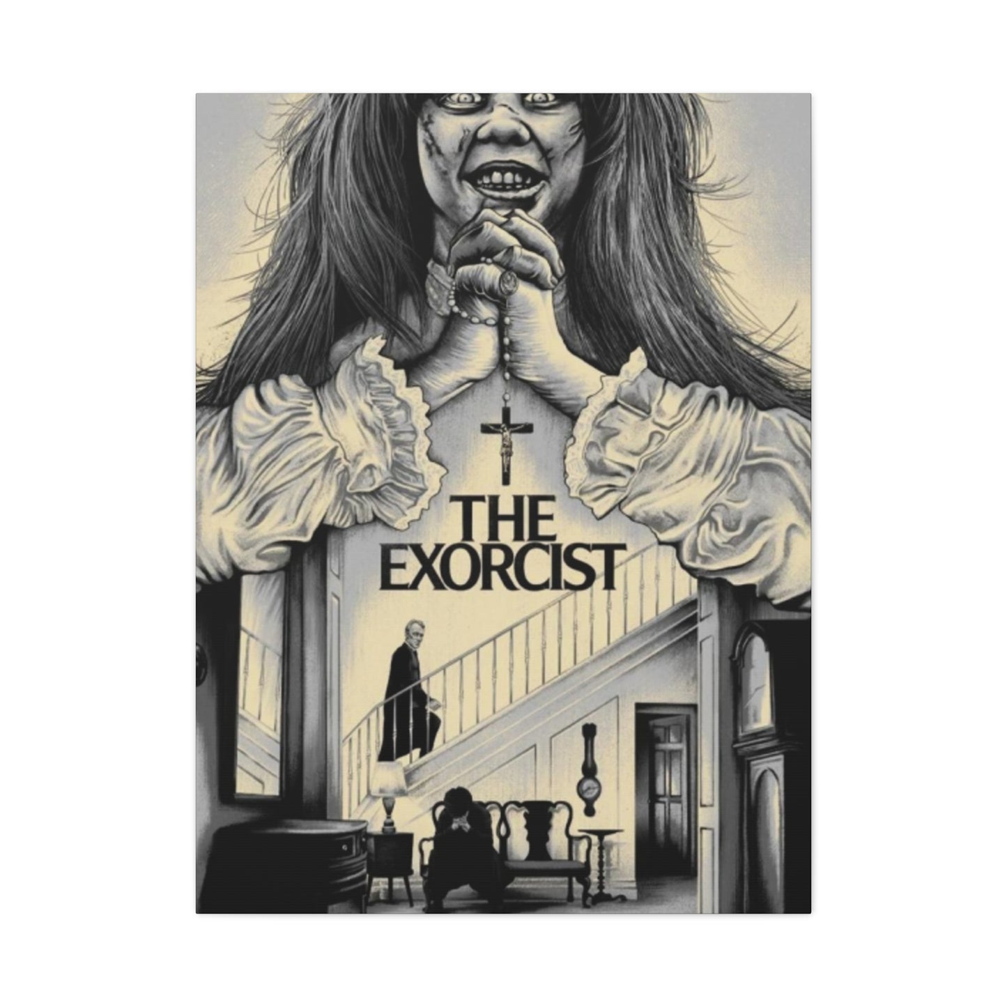 The Exorcist Horror Movie Poster Wall Art & Canvas Prints