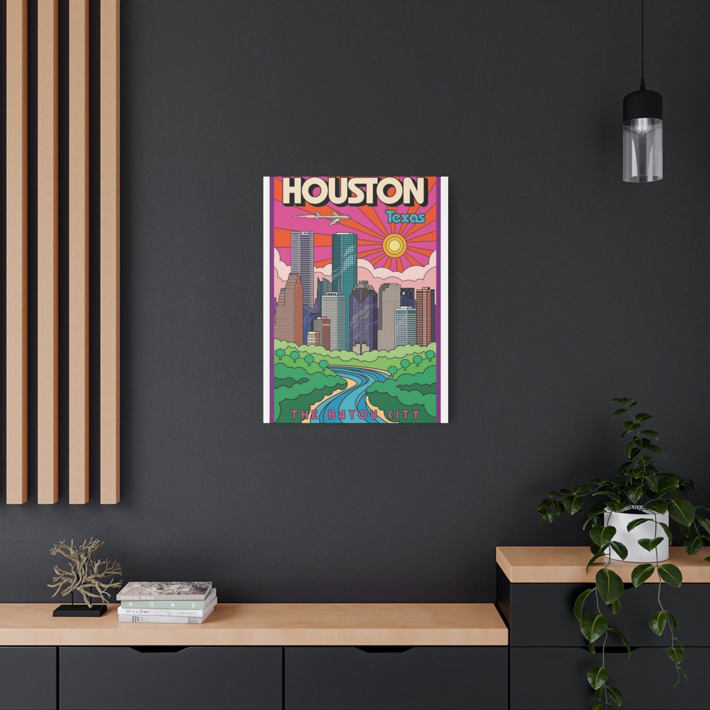 Houston City Graffiti Skylines Wall Art & Canvas Prints