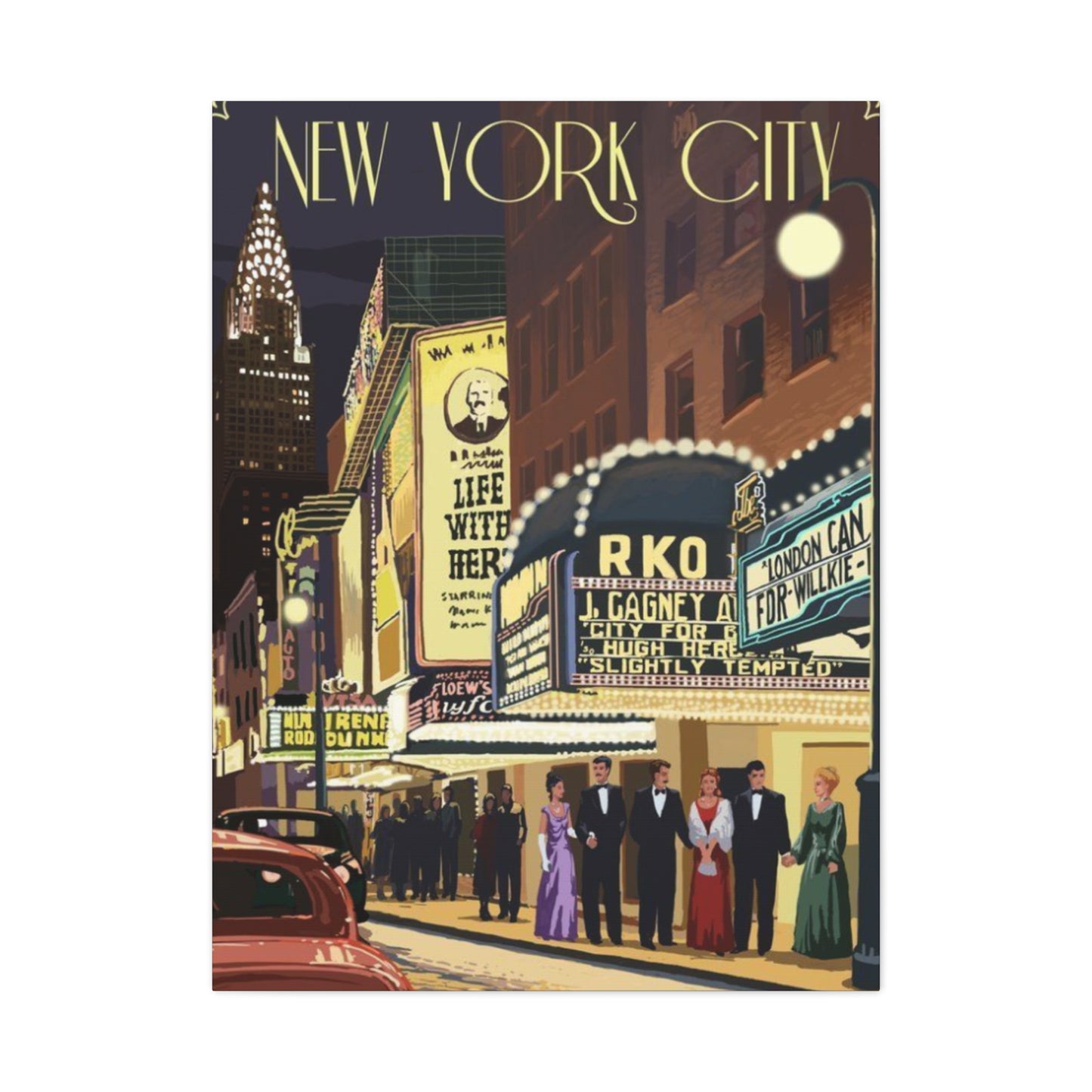 Casino Poster in New York City Wall Art & Canvas Prints