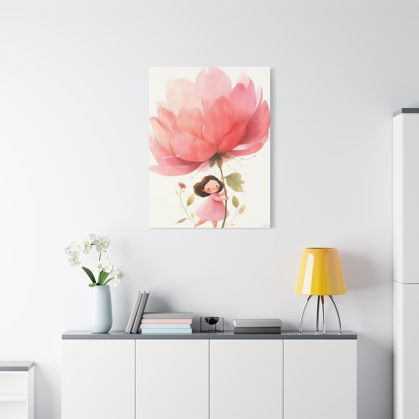 Girl with Flower Fairies Wall Art & Canvas Prints