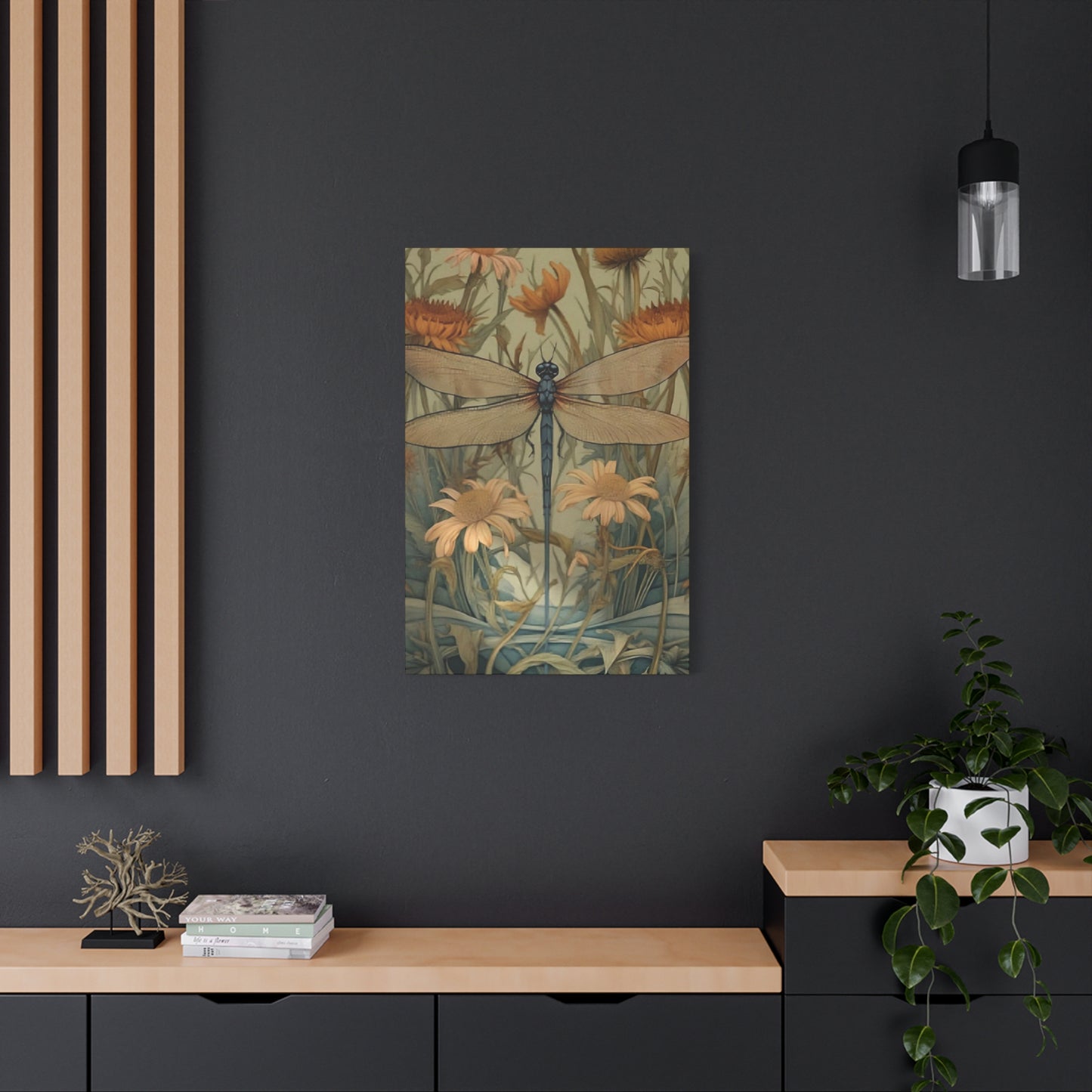 Brown Wing Dragonfly Wall Art & Canvas Prints