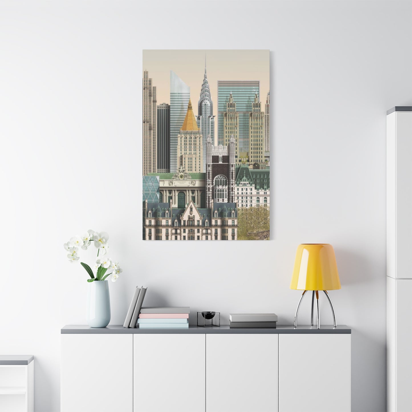 Manhattan Cityscape Poster NYC Skyline Wall Art & Canvas Prints