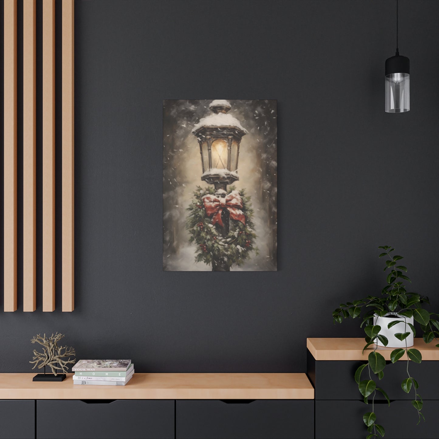 Light Pole in Winters Wall Art & Canvas Prints