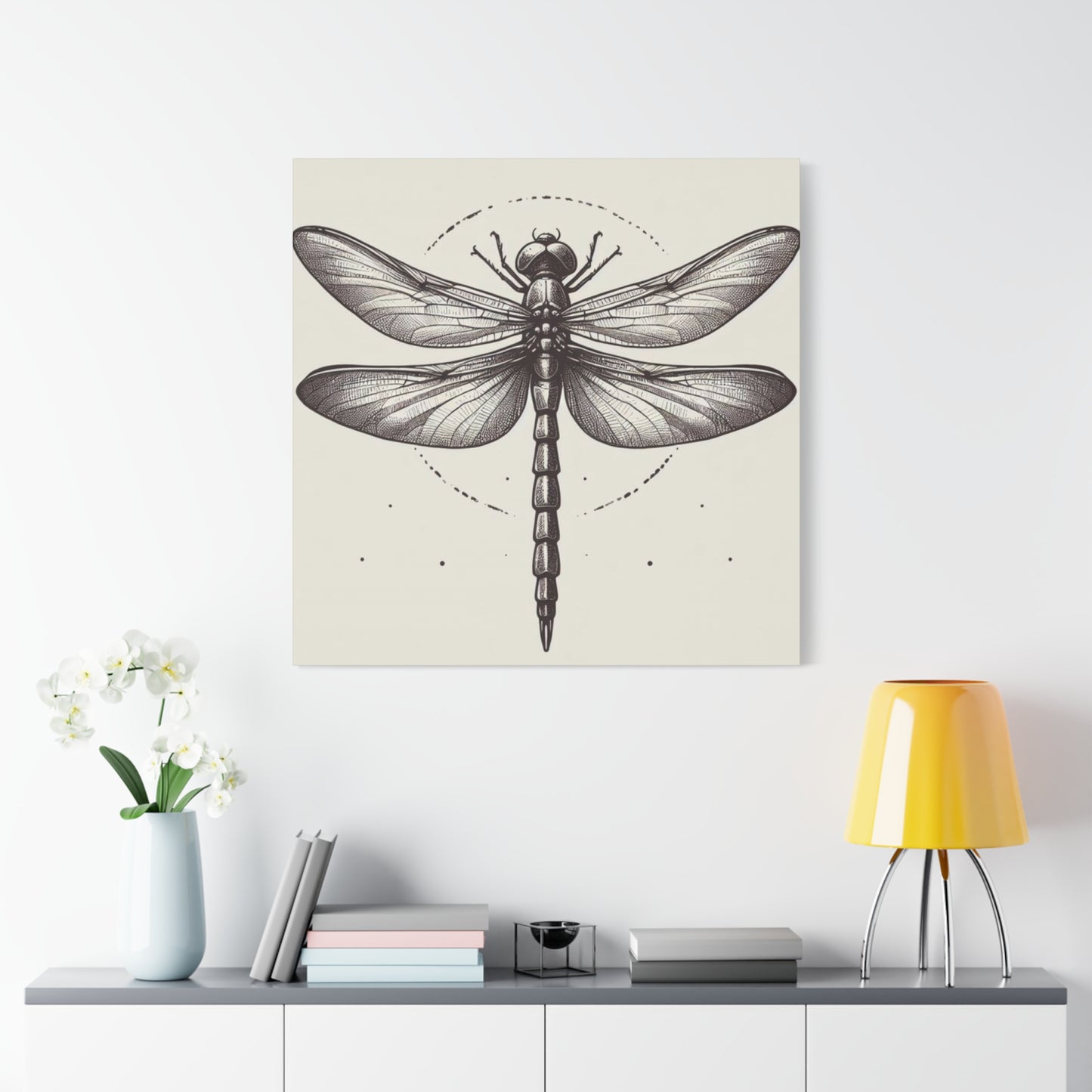 Vintage Picture Dragonfly Wall Art & Canvas Prints