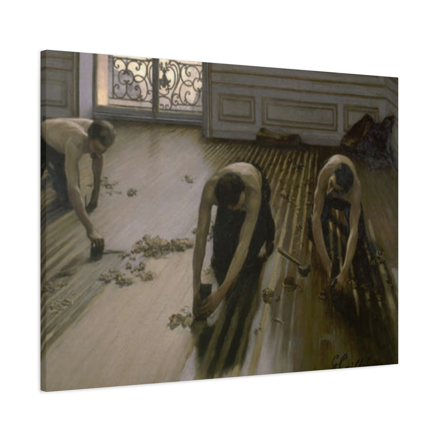 Gustav Men Working Painting Wall Art & Canvas Prints