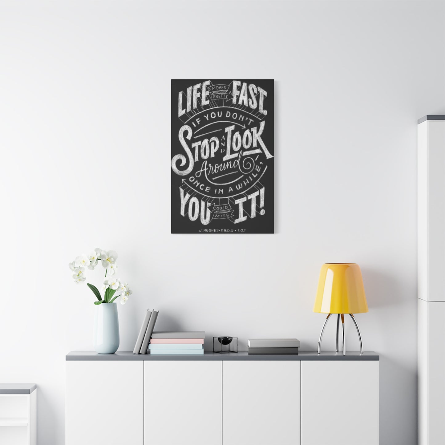 Stop Look Chalkboard Wall Art & Canvas Prints