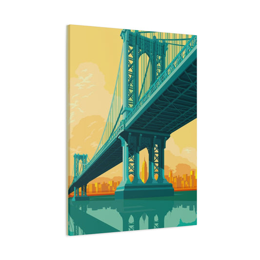 Manhattan Bridge Of New York City Wall Art & Canvas Prints