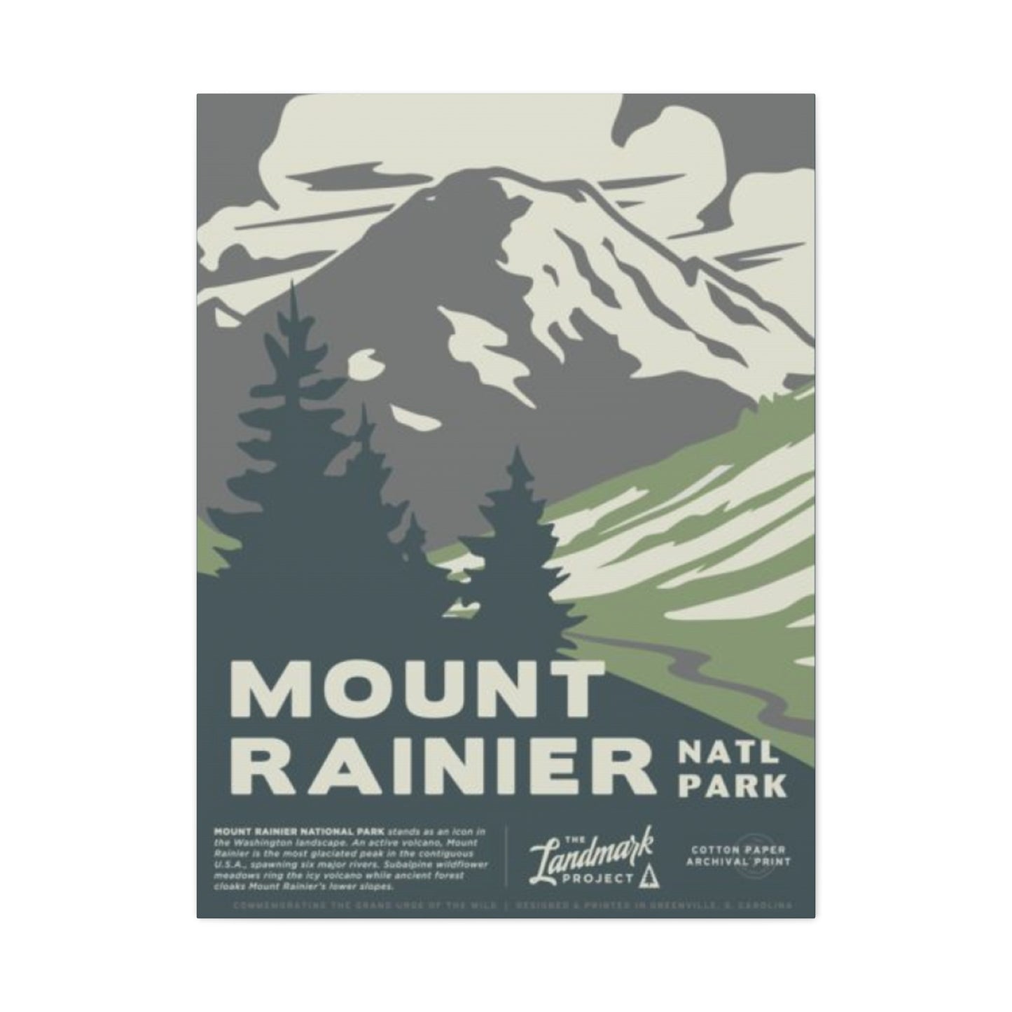 Mount Rainier The National Park Wall Art & Canvas Prints