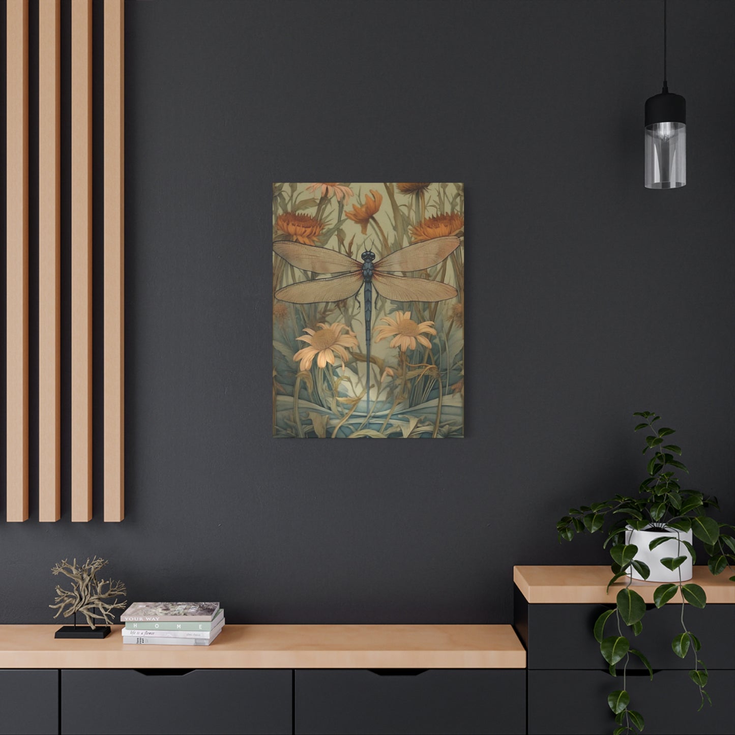 Brown Wing Dragonfly Wall Art & Canvas Prints