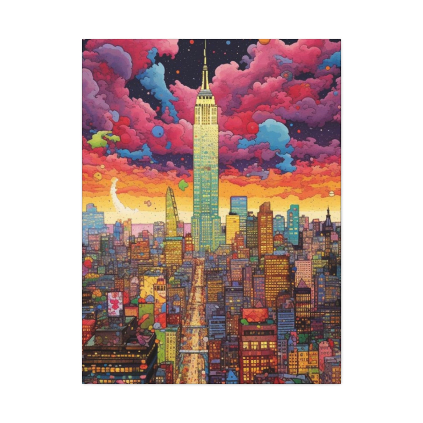 Empire State Building  Poster in New York City Wall Art & Canvas Prints