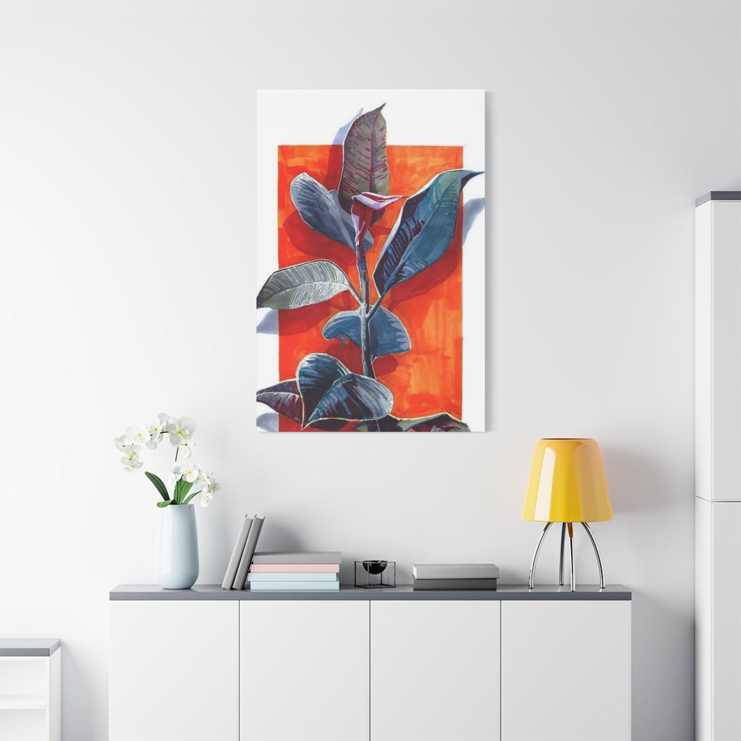 Leaf Plant Abstract Modernism Wall Art & Canvas Prints