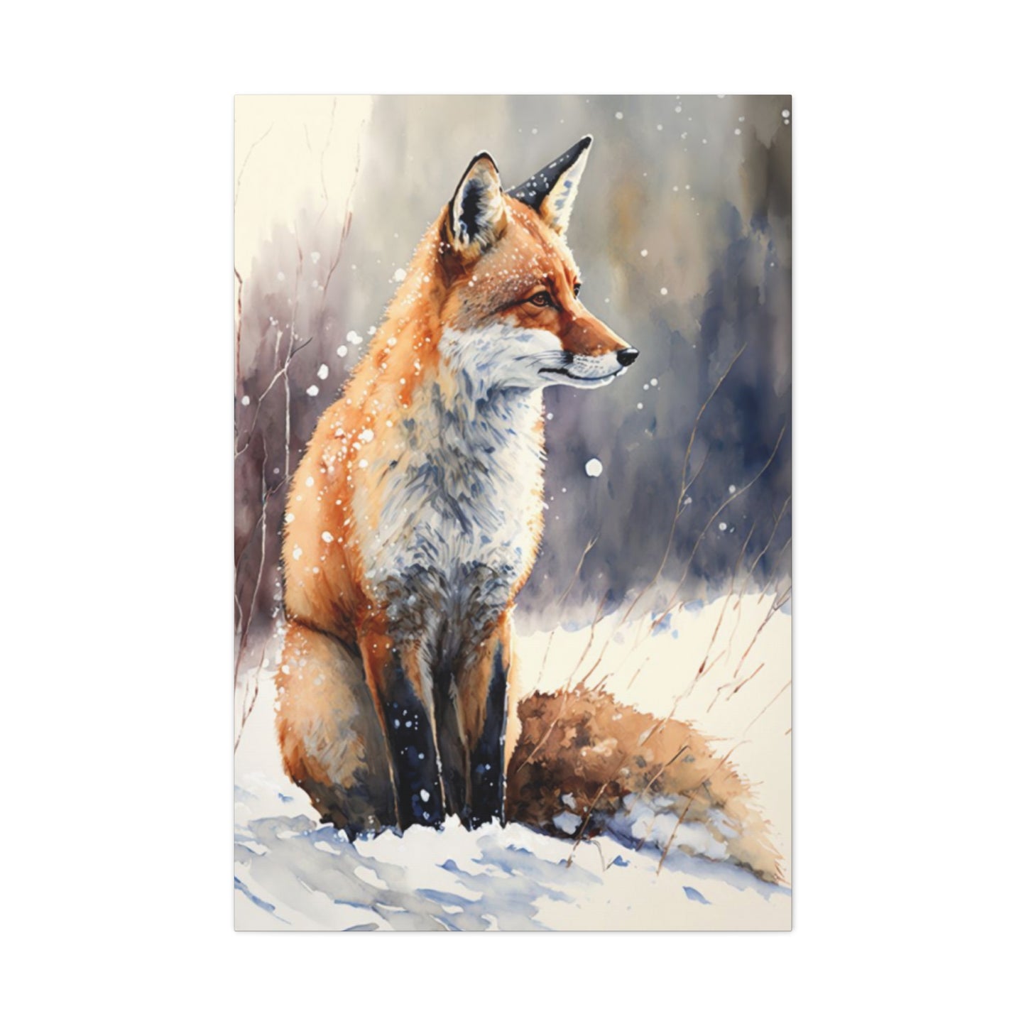 Snow Red Fox Wall Art & Canvas Prints