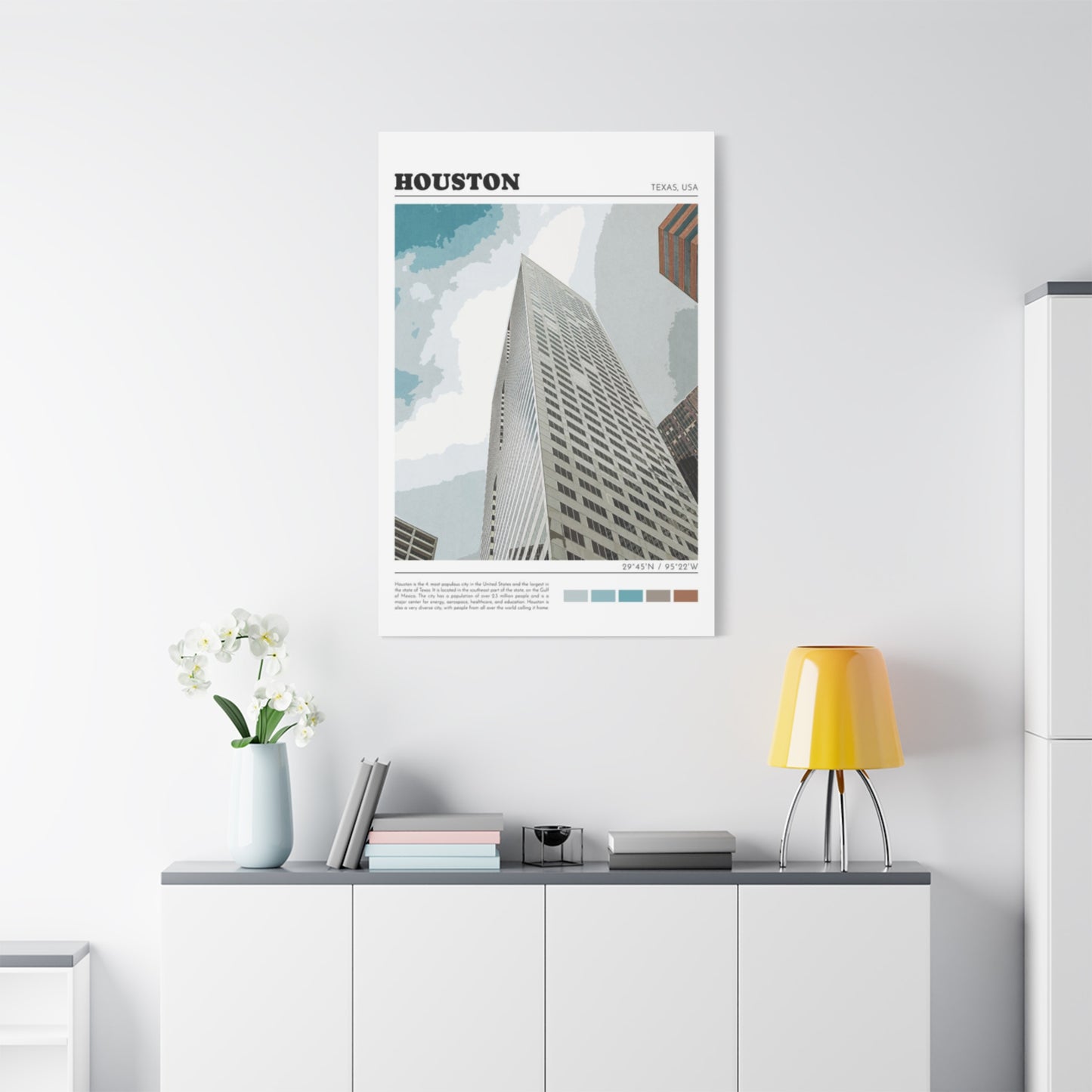 Building in Houston Skylines Wall Art & Canvas Prints