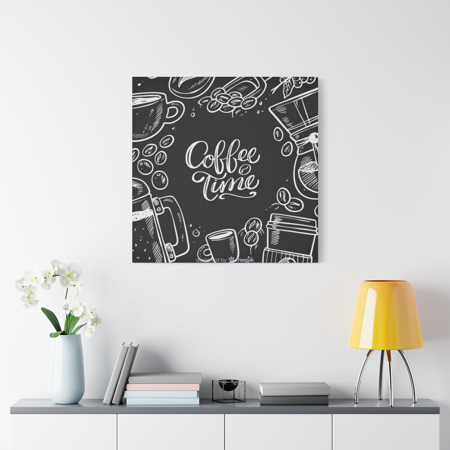 Coffee Time Chalkboard Wall Art & Canvas Prints