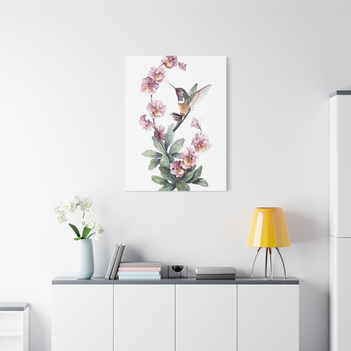 Flying Humming Bird Painting Wall Art & Canvas Prints