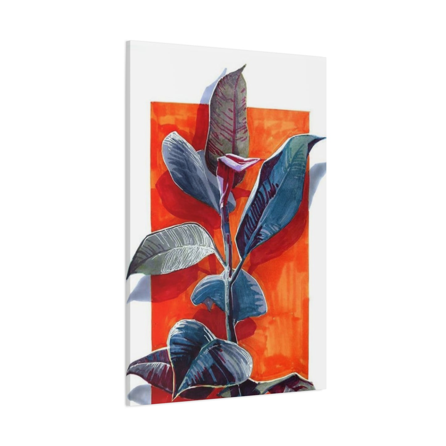 Leaf Plant Abstract Modernism Wall Art & Canvas Prints