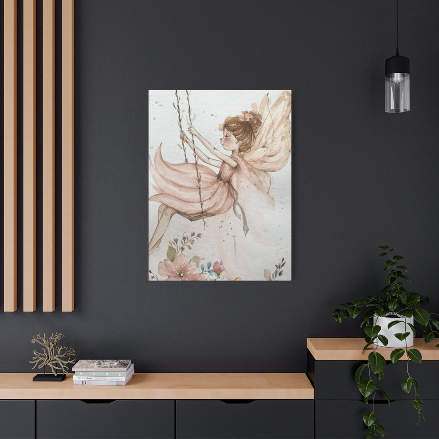 Girl Swing Fairies Wall Art & Canvas Prints