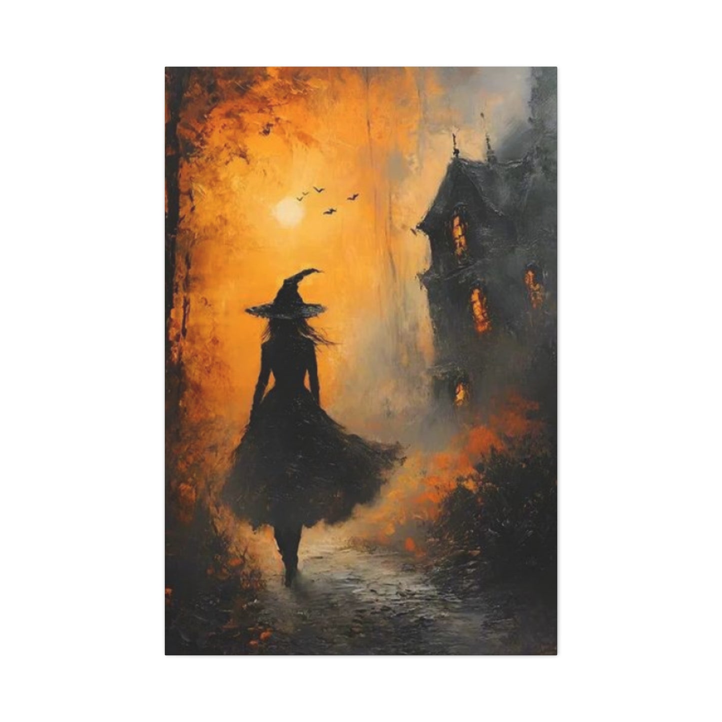 Halloween Scary Painting Wall Art & Canvas Prints