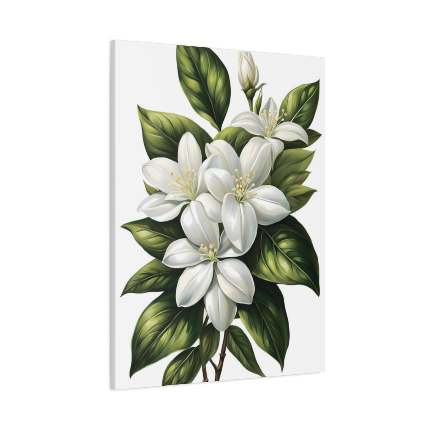 Beautiful White Magnolia Flower Painting Wall Art & Canvas Prints