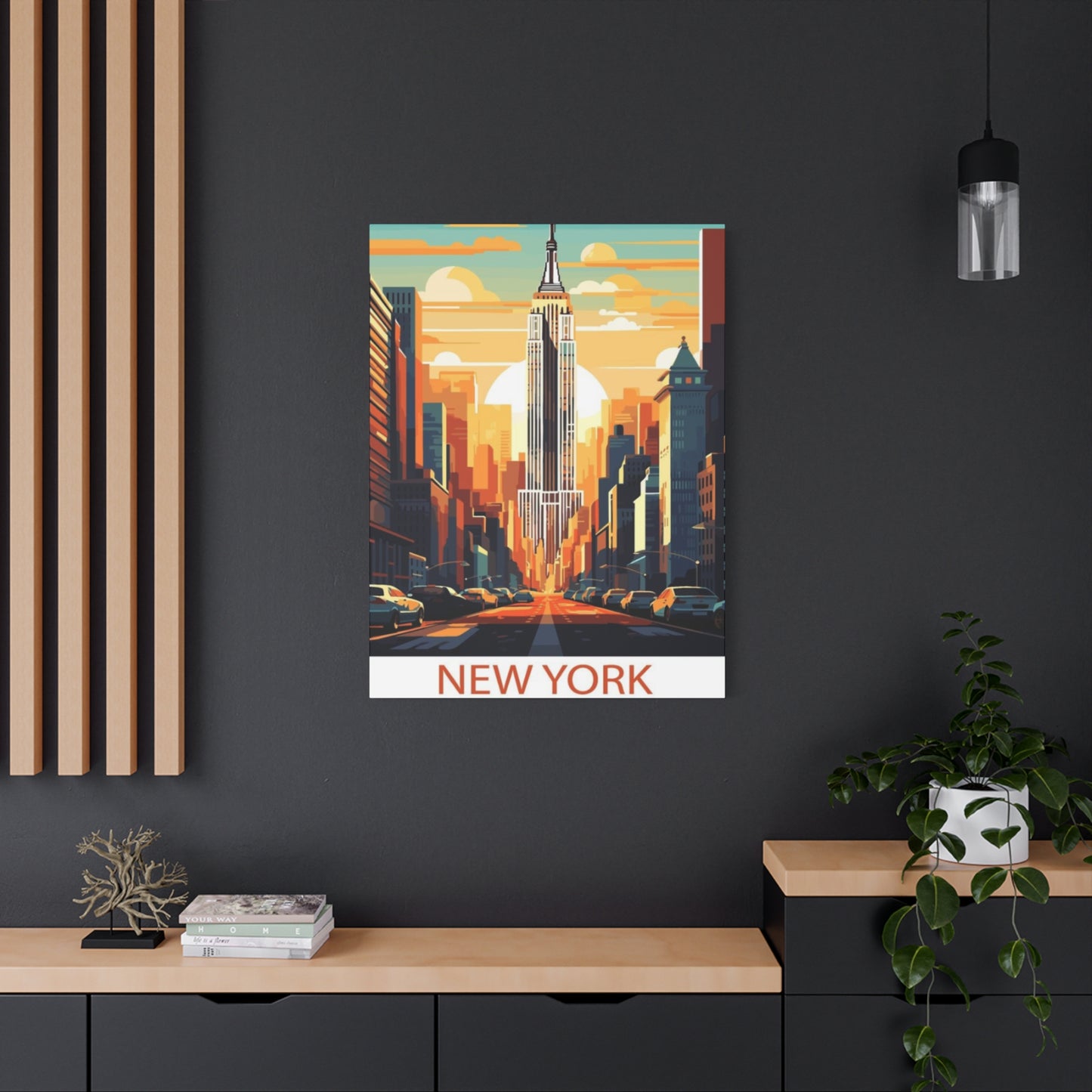 Empire State Building Sunrise NYC Skyline Wall Art & Canvas Prints