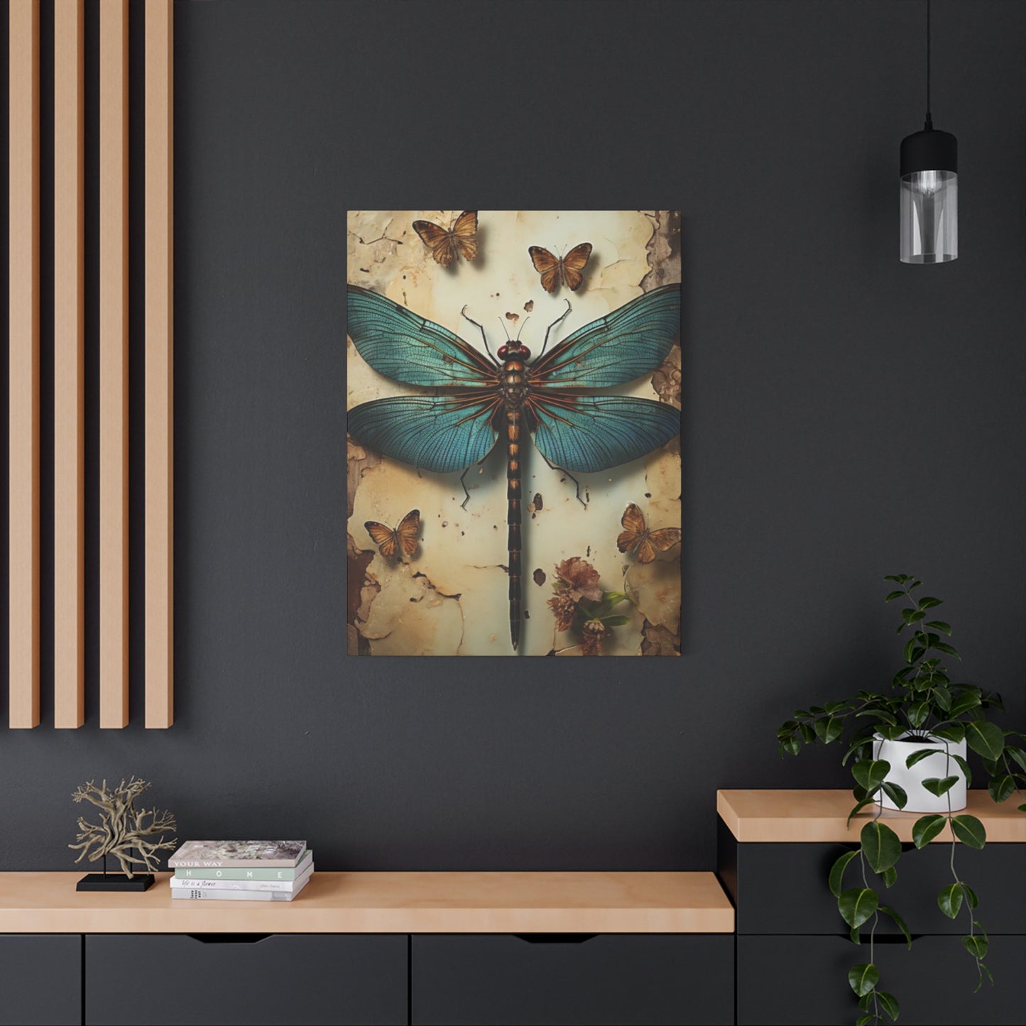 Earthy Dragonfly Wall Art & Canvas Prints