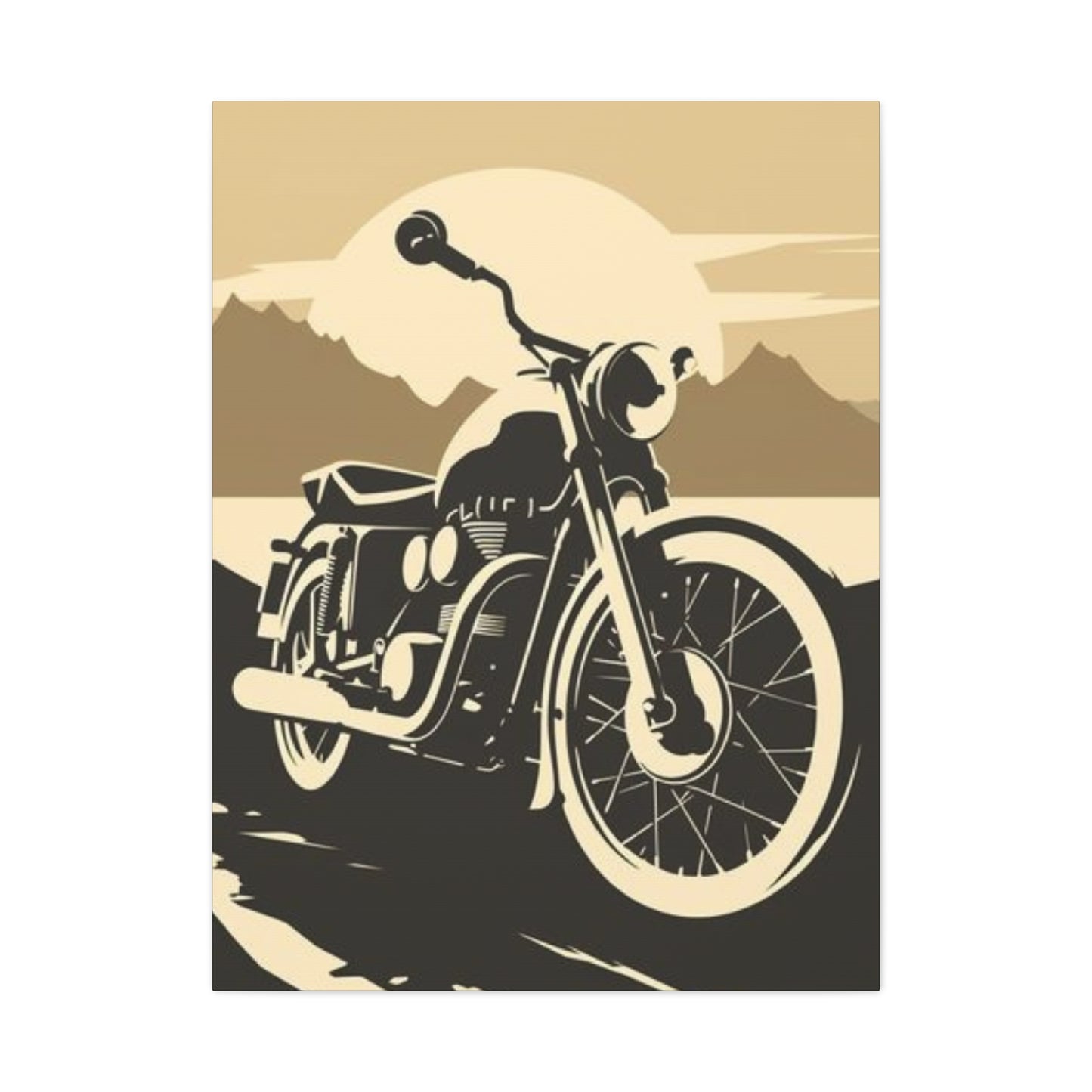 Classic Bike Poster Motorcycle Wall Art & Canvas Prints