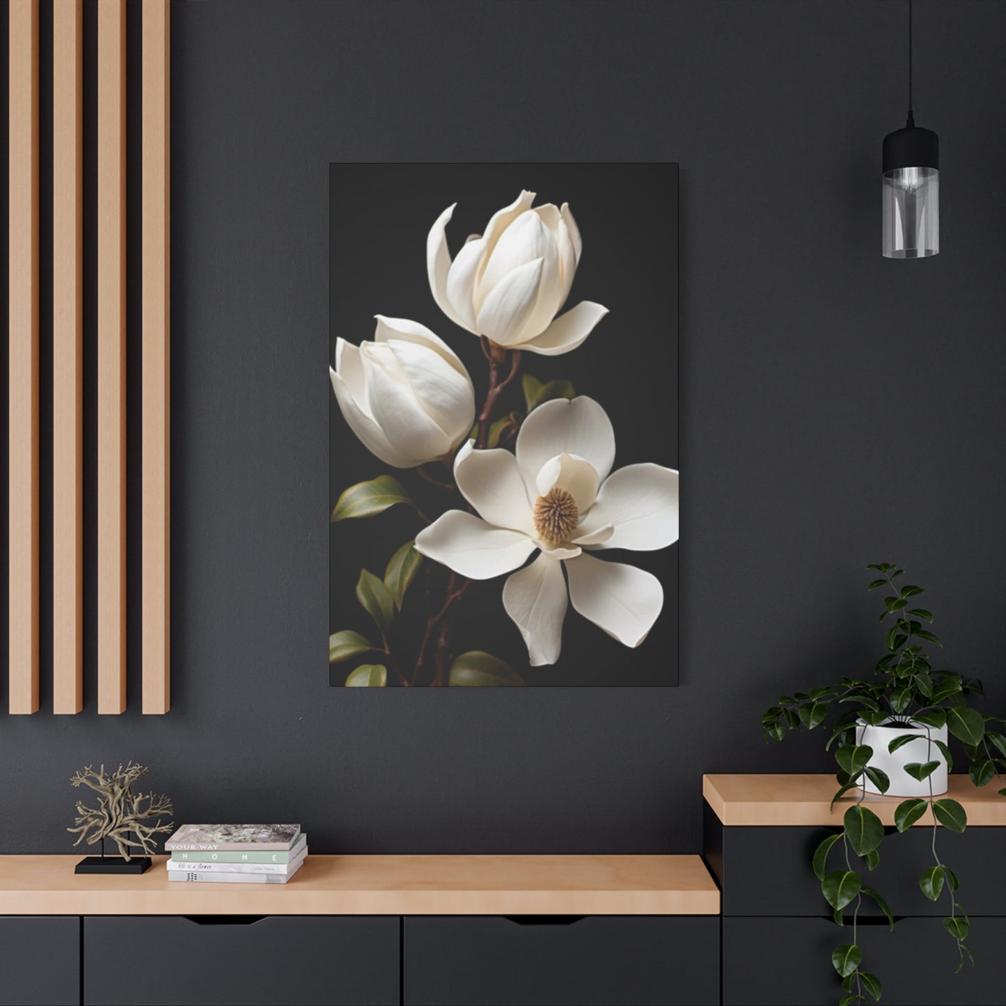 Magnolia Flower Family Painting Wall Art & Canvas Prints