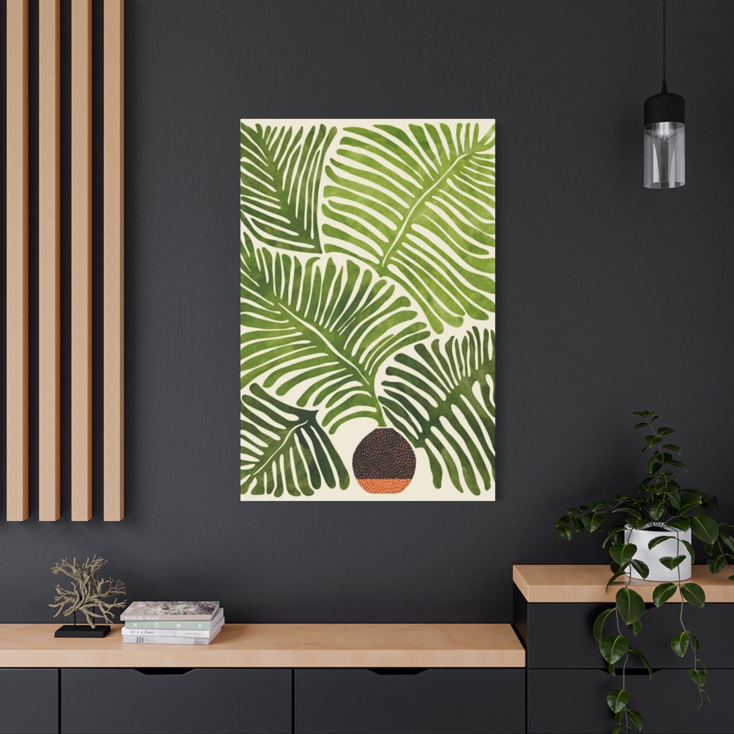 Beautiful Leaves Plant Olive Green Wall Art & Canvas Prints