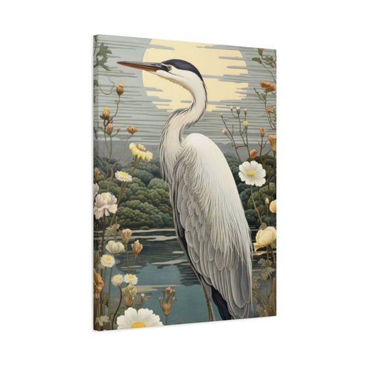 Herons With Flower Wall Art & Canvas Prints