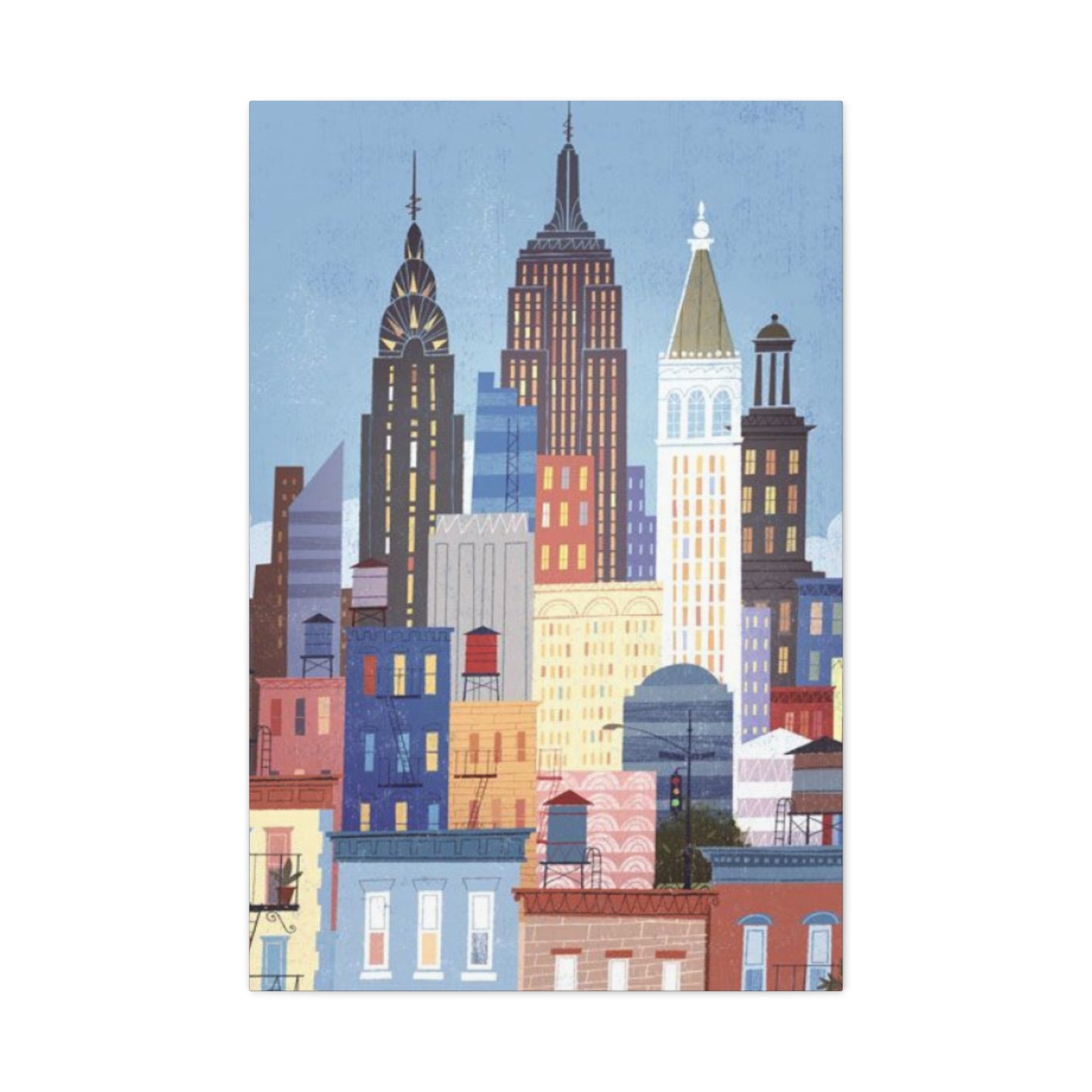 Manhattan Poster New York City Skyline Wall Art & Canvas Prints