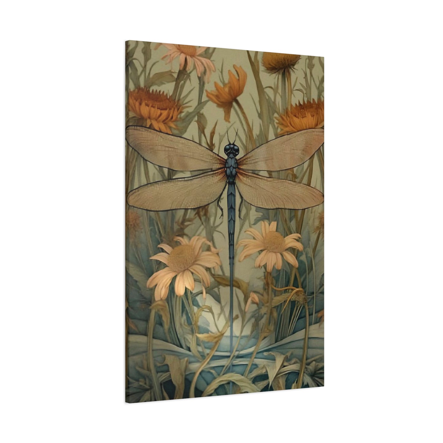 Brown Wing Dragonfly Wall Art & Canvas Prints