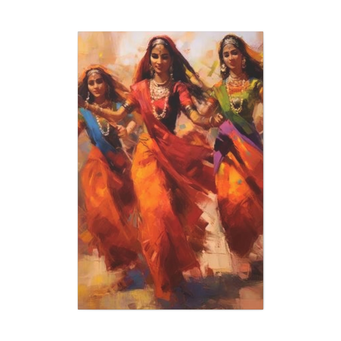 Beautiful Indian Women Enjoying Wall Art & Canvas Prints