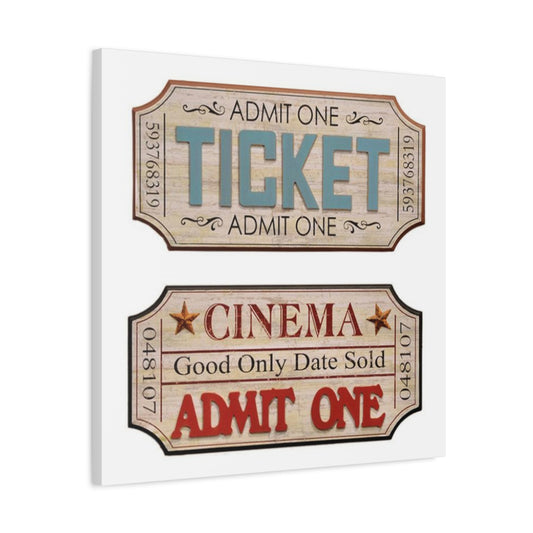 Admit One Cinema Wall Art & Canvas Prints