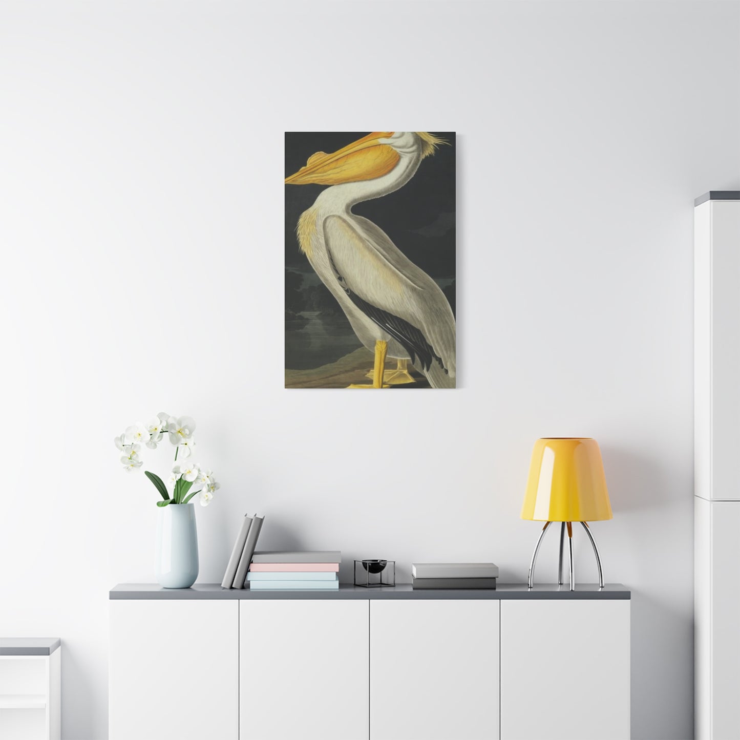 Fat Beak Pelican Painting Wall Art & Canvas Prints