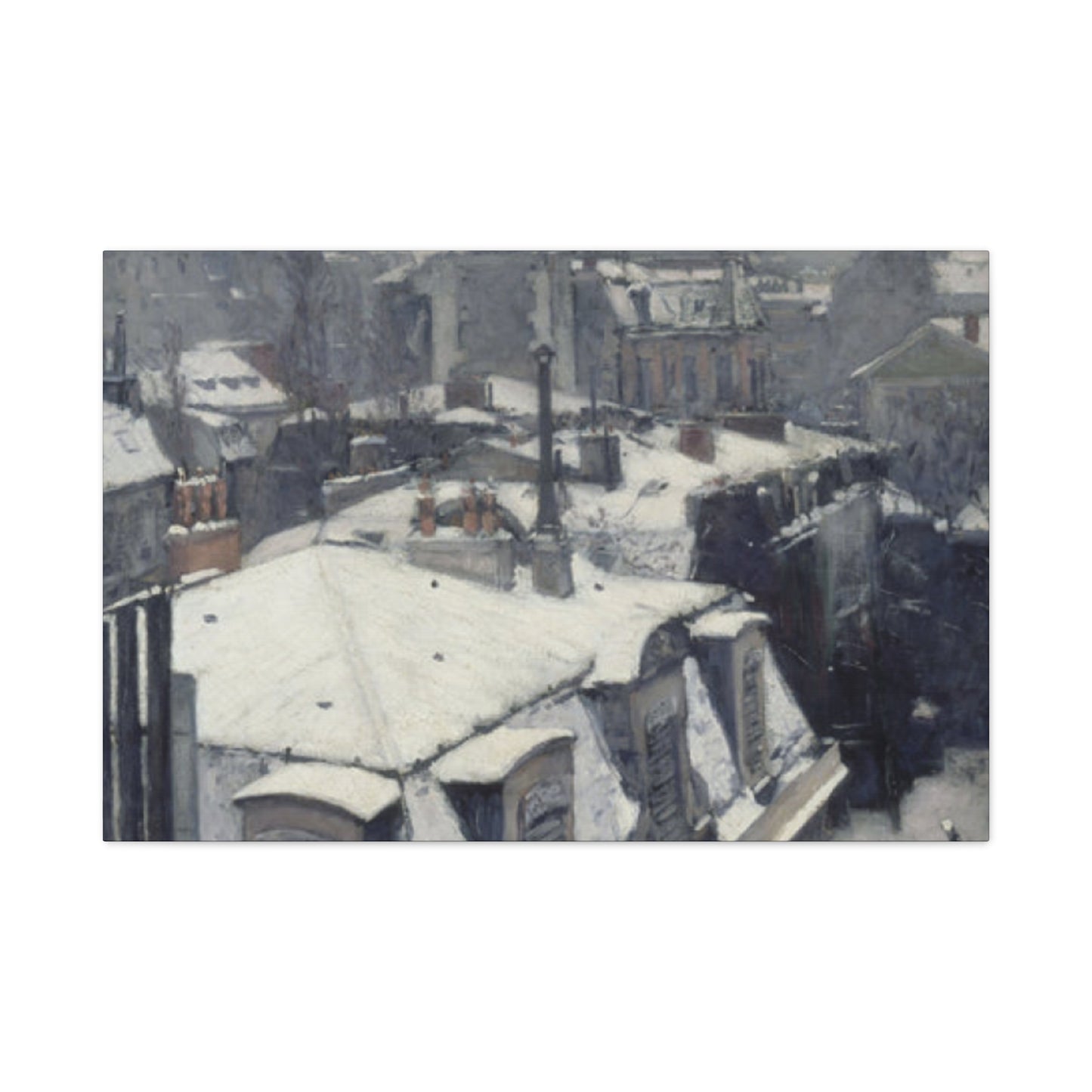 Gustav Snowfall Painting Wall Art & Canvas Prints